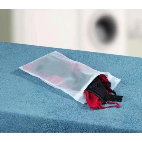 WENKO Filet Linge Machine à Laver, Sac à Linge Machine à Laver Spécialement Conçu Pour Le Linge Délicat, Avec Fermeture éclair, Capacité 1kg, Polyester De Haute Qualité, 45x25 Cm, Blanc - Blanc 5 WENKO Filet Linge Machine à Laver, Sac à Linge Machine à Laver Spécialement Conçu Pour Le Linge Délicat, Avec Fermeture éclair, Capacité 1kg, Polyester De Haute Qualité, 45x25 Cm, Blanc - Blanc – Image 3