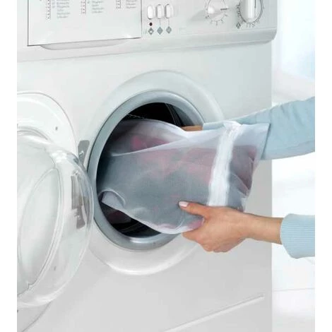 WENKO Filet Linge Machine à Laver, Sac à Linge Machine à Laver Spécialement Conçu Pour Le Linge Délicat, Avec Fermeture éclair, Capacité 1kg, Polyester De Haute Qualité, 45x25 Cm, Blanc - Blanc 6 WENKO Filet Linge Machine à Laver, Sac à Linge Machine à Laver Spécialement Conçu Pour Le Linge Délicat, Avec Fermeture éclair, Capacité 1kg, Polyester De Haute Qualité, 45x25 Cm, Blanc - Blanc – Image 4