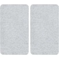 WENKO Protection Plaque De Cuisson En Verre, Protection Plaque Induction, Lot De 2, Verre Trempé, 50x32 Cm, Transparent