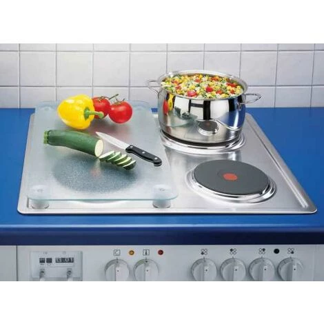 WENKO Protection Plaque De Cuisson En Verre, Protection Plaque Induction, Lot De 2, Verre Trempé, 50x32 Cm, Transparent 7 WENKO Protection Plaque De Cuisson En Verre, Protection Plaque Induction, Lot De 2, Verre Trempé, 50x32 Cm, Transparent – Image 5