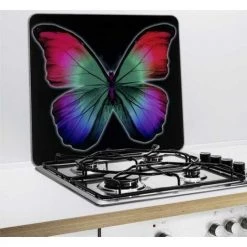 WENKO Fond De Hotte, Crédence Cuisine En Verre, "Papillons", Verre Trempé, 50x56 Cm, Multicolore 7 WENKO Fond De Hotte, Crédence Cuisine En Verre, "Papillons", Verre Trempé, 50x56 Cm, Multicolore -WENKO Soldes 6579204 3