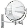 WENKO Miroir Grossissant X5 Deluxe, Miroir Maquillage Mural, Hauteur Réglable, Ø 19 Cm, Acier, 23x28,5x33 Cm, Chromé - Chromé 1 WENKO Miroir Grossissant X5 Deluxe, Miroir Maquillage Mural, Hauteur Réglable, Ø 19 Cm, Acier, 23x28,5x33 Cm, Chromé - Chromé -WENKO Soldes 6579253 1