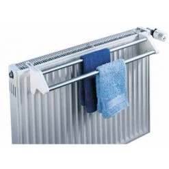 WENKO Etendoir Radiateur Twin, Séchoir à Linge Radiateur, étendoir Télescopique, Aluminium, 62-110x12,8x11,6 Cm, Gris -WENKO Soldes 6579265 5