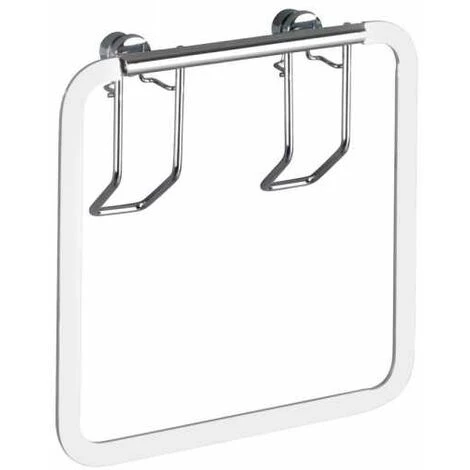 WENKO Porte Serviette Salle De Bain Mural, Anneau Porte Serviettes Mural Premium, Acier Inox, 17x4 Cm, Brillant - Brillant 3 WENKO Porte Serviette Salle De Bain Mural, Anneau Porte Serviettes Mural Premium, Acier Inox, 17x4 Cm, Brillant - Brillant