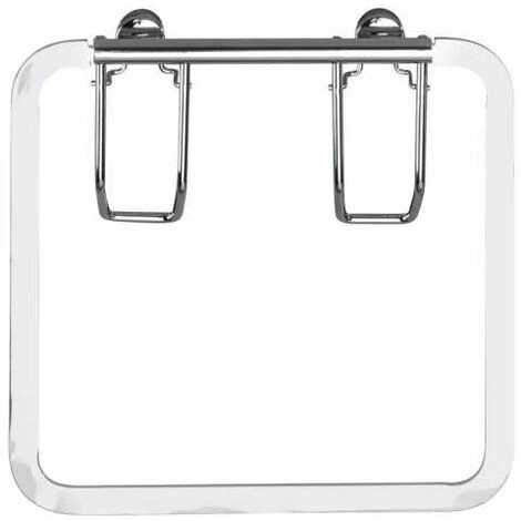 WENKO Porte Serviette Salle De Bain Mural, Anneau Porte Serviettes Mural Premium, Acier Inox, 17x4 Cm, Brillant - Brillant 5 WENKO Porte Serviette Salle De Bain Mural, Anneau Porte Serviettes Mural Premium, Acier Inox, 17x4 Cm, Brillant - Brillant – Image 3