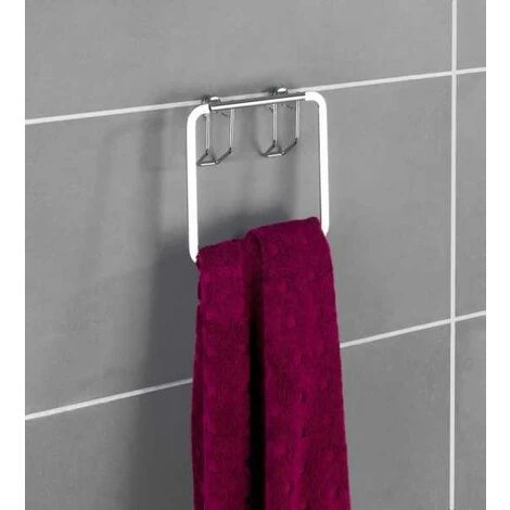WENKO Porte Serviette Salle De Bain Mural, Anneau Porte Serviettes Mural Premium, Acier Inox, 17x4 Cm, Brillant - Brillant 6 WENKO Porte Serviette Salle De Bain Mural, Anneau Porte Serviettes Mural Premium, Acier Inox, 17x4 Cm, Brillant - Brillant – Image 4