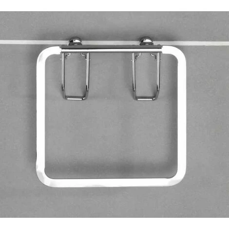 WENKO Porte Serviette Salle De Bain Mural, Anneau Porte Serviettes Mural Premium, Acier Inox, 17x4 Cm, Brillant - Brillant 7 WENKO Porte Serviette Salle De Bain Mural, Anneau Porte Serviettes Mural Premium, Acier Inox, 17x4 Cm, Brillant - Brillant – Image 5