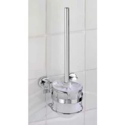 WENKO Porte Brosse WC Mural, Power-Loc® Fixation Sans Perçage, Sion, Plastique - Acier, 14,5x38x13 Cm, Brillant - Chromé 6 WENKO Porte Brosse WC Mural, Power-Loc® Fixation Sans Perçage, Sion, Plastique - Acier, 14,5x38x13 Cm, Brillant - Chromé -WENKO Soldes 6579292 2