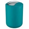 WENKO Poubelle Salle De Bain, Mini Poubelle Salle De Bain, Couvercle Basculant, Brasil S, Capacité 2L, Plastique PET Incassable, ø14x21 Cm, Turquoise - Pétrole 2 WENKO Poubelle Salle De Bain, Mini Poubelle Salle De Bain, Couvercle Basculant, Brasil S, Capacité 2L, Plastique PET Incassable, ø14x21 Cm, Turquoise - Pétrole -WENKO Soldes 6579308 1