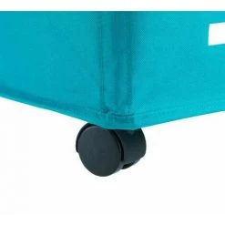 WENKO Panier à Linge Quadro "Laundry", Panier à Linge à Roulettes Et Poignée De Transport, Capacité 79L, Polyester, 140x60x33 Cm, Turquoise - Pétrole 11 WENKO Panier à Linge Quadro "Laundry", Panier à Linge à Roulettes Et Poignée De Transport, Capacité 79L, Polyester, 140x60x33 Cm, Turquoise - Pétrole -WENKO Soldes 6579310 5