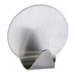 WENKO Crochet Adhésif Mural Moyen, Mat, Lot De 2 - Mat