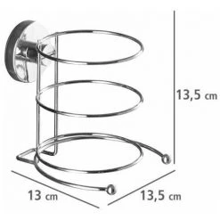 WENKO Porte Sèche Cheveux Mural Milazzo, Support Sèche Cheveux Mural Sans Perçage Vacuum-Loc®, Repositionnable Sans Laisser De Trace, Acier, 11,5x17,5x14,5 Cm, Brillant - Chromé 11 WENKO Porte Sèche Cheveux Mural Milazzo, Support Sèche Cheveux Mural Sans Perçage Vacuum-Loc®, Repositionnable Sans Laisser De Trace, Acier, 11,5x17,5x14,5 Cm, Brillant - Chromé -WENKO Soldes 6579351 5