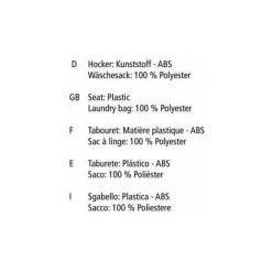 WENKO Tabouret Panier à Linge, Coffre à Linge Et Tabouret Salle De Bain Candy, Coussin Amovible, Plastique, 20 Litres, Ø 36x50,5 Cm, Turquoise - Pétrole -WENKO Soldes 6579356 5