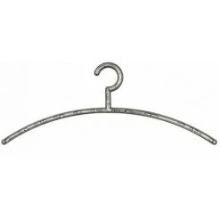 WENKO Cintres Plastique Bubble, Cintre Chemise, Cintre Manteau, Plastique, Ø 1,2x46 Cm, Transparent Gris - Gris