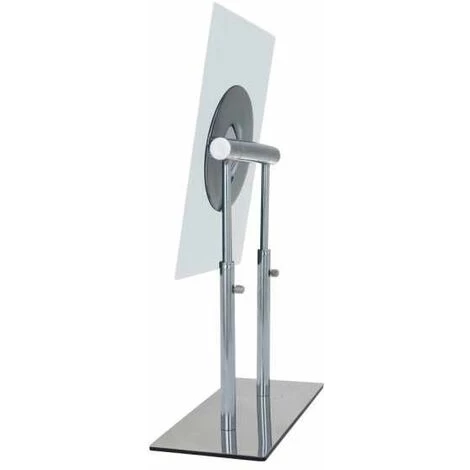 WENKO Miroir Sur Pied à Hauteur Réglable Pinerolo, Utilisation Horizontal Ou Vertical, Acier - Verre, 23x10x27-35 Cm, Chromé - Chromé 7 WENKO Miroir Sur Pied à Hauteur Réglable Pinerolo, Utilisation Horizontal Ou Vertical, Acier - Verre, 23x10x27-35 Cm, Chromé - Chromé – Image 5