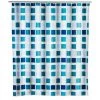 WENKO Rideau De Douche Original Mosaique, Rideau De Douche 180x200 Cm, Waterproof, 12 Anneaux Rideau De Douche En Plastique Blanc Inclus, PEVA Matériau Recyclé Et Recyclable, 180x200 Cm, Multicolore - Bleu 2 WENKO Rideau De Douche Original Mosaique, Rideau De Douche 180x200 Cm, Waterproof, 12 Anneaux Rideau De Douche En Plastique Blanc Inclus, PEVA Matériau Recyclé Et Recyclable, 180x200 Cm, Multicolore - Bleu -WENKO Soldes 6579391 1