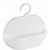 WENKO Serviteur De Douche à Suspendre Candy, Panier De Douche à Suspendre, Plastique, 26x23x9 Cm, Blanc - Blanc