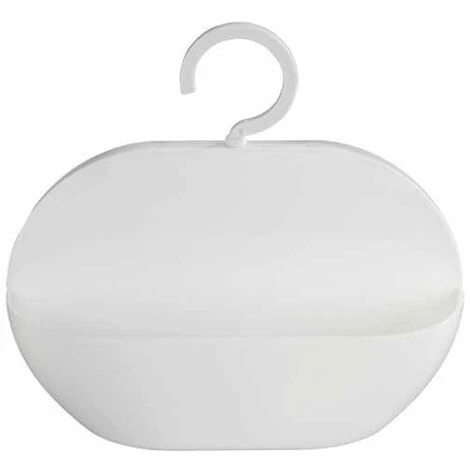 WENKO Serviteur De Douche à Suspendre Candy, Panier De Douche à Suspendre, Plastique, 26x23x9 Cm, Blanc - Blanc 4 WENKO Serviteur De Douche à Suspendre Candy, Panier De Douche à Suspendre, Plastique, 26x23x9 Cm, Blanc - Blanc – Image 2