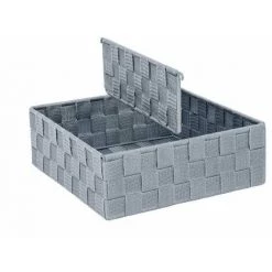 WENKO Organiseur Tiroir Cuisine Avec Rangement Amovible Adria L, Boite Rangement Salle De Bain, Plastique, 26x26x9 Cm, Gris - Gris 8 WENKO Organiseur Tiroir Cuisine Avec Rangement Amovible Adria L, Boite Rangement Salle De Bain, Plastique, 26x26x9 Cm, Gris - Gris -WENKO Soldes 6579468 2