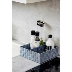 WENKO Organiseur Tiroir Cuisine Avec Rangement Amovible Adria L, Boite Rangement Salle De Bain, Plastique, 26x26x9 Cm, Gris - Gris 9 WENKO Organiseur Tiroir Cuisine Avec Rangement Amovible Adria L, Boite Rangement Salle De Bain, Plastique, 26x26x9 Cm, Gris - Gris -WENKO Soldes 6579468 3