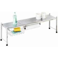 WENKO Organiseur évier, étagère Télescopique Pour évier Expando L69-116 Cm