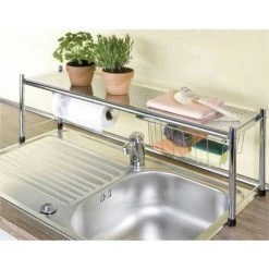 WENKO Organiseur évier, étagère Télescopique Pour évier Expando L69-116 Cm 11 WENKO Organiseur évier, étagère Télescopique Pour évier Expando L69-116 Cm -WENKO Soldes 6579479 5