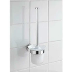 WENKO Porte Brosse WC Mural Bosio Shine, Acier Inox - Verre, 10x35x14 Cm, Brillant - Brillant 8 WENKO Porte Brosse WC Mural Bosio Shine, Acier Inox - Verre, 10x35x14 Cm, Brillant - Brillant -WENKO Soldes 6579546 2