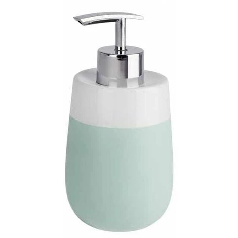 WENKO Distributeur Savon Liquide, Malta, Capacité 290 Ml, Céramique, 7,5x15x8 Cm, Menthe/blanc - Vert - Vert Menthe 3 WENKO Distributeur Savon Liquide, Malta, Capacité 290 Ml, Céramique, 7,5x15x8 Cm, Menthe/blanc - Vert - Vert Menthe
