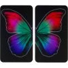 WENKO Protection Plaque De Cuisson, Couvre Plaque De Cuisson En Verre "Papillon", Lot De 2, Verre Trempé, 30x52 Cm, Multicolore 2 WENKO Protection Plaque De Cuisson, Couvre Plaque De Cuisson En Verre "Papillon", Lot De 2, Verre Trempé, 30x52 Cm, Multicolore -WENKO Soldes 6579582 1