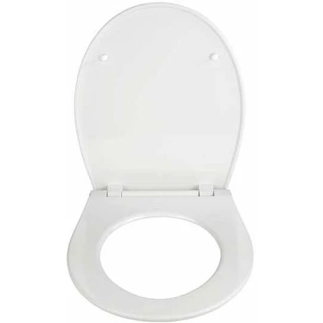 WENKO Abattant WC Avec Frein De Chute Premium LED, Lumière LED Avec Capteur Acoustique, Fixation Inox, Duroplast Antibactérien, 36.8x44 Cm, Blanc - Blanc 4 WENKO Abattant WC Avec Frein De Chute Premium LED, Lumière LED Avec Capteur Acoustique, Fixation Inox, Duroplast Antibactérien, 36.8x44 Cm, Blanc - Blanc – Image 2