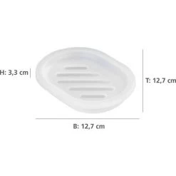 WENKO Porte Savon Arktis, Porte Savon Plastique, Sans BPA, 12,7x3,3x8,7 Cm, Blanc Givré - Blanc 7 WENKO Porte Savon Arktis, Porte Savon Plastique, Sans BPA, 12,7x3,3x8,7 Cm, Blanc Givré - Blanc -WENKO Soldes 6579605 3