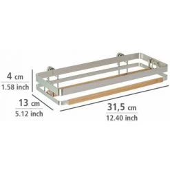 WENKO Dévidoir Essuie Tout Mural Premium, Porte Sopalin Mural, Fixation Sans Perçage Possible Avec Adaptateur Loc, Acier - Bambou, 31,5x4x13 Cm, Argent - Marron - Argent Mat 11 WENKO Dévidoir Essuie Tout Mural Premium, Porte Sopalin Mural, Fixation Sans Perçage Possible Avec Adaptateur Loc, Acier - Bambou, 31,5x4x13 Cm, Argent - Marron - Argent Mat -WENKO Soldes 6579622 5