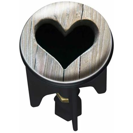 WENKO Bouchon D'évier Pluggy®, Bonde De Lavabo, Cœur, Laiton, Ø 3,9x6,5 Cm, Multicolore - Multicolore 3 WENKO Bouchon D'évier Pluggy®, Bonde De Lavabo, Cœur, Laiton, Ø 3,9x6,5 Cm, Multicolore - Multicolore