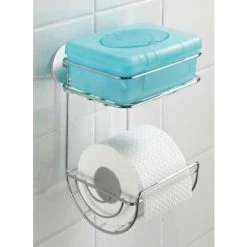 WENKO Dérouleur Papier Toilette Mural Avec étagère Turbo-Loc® Fixation Sans Perçage, Support Papier Toilette Mural, Acier, 16,5x24,5x14 Cm, Brillant - Chromé 11 WENKO Dérouleur Papier Toilette Mural Avec étagère Turbo-Loc® Fixation Sans Perçage, Support Papier Toilette Mural, Acier, 16,5x24,5x14 Cm, Brillant - Chromé -WENKO Soldes 6579631 5