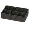 WENKO Organiseur Salle De Bain Adria Petit, Rangement Salle De Bain 4 Compartiments, Polypropylène, 26x17x6.5 Cm, Noir - Noir 1 WENKO Organiseur Salle De Bain Adria Petit, Rangement Salle De Bain 4 Compartiments, Polypropylène, 26x17x6.5 Cm, Noir - Noir -WENKO Soldes 6579641 1