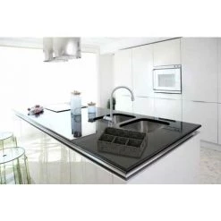 WENKO Organiseur Salle De Bain Adria Petit, Rangement Salle De Bain 4 Compartiments, Polypropylène, 26x17x6.5 Cm, Noir - Noir 10 WENKO Organiseur Salle De Bain Adria Petit, Rangement Salle De Bain 4 Compartiments, Polypropylène, 26x17x6.5 Cm, Noir - Noir -WENKO Soldes 6579641 4