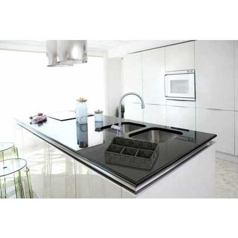 WENKO Organiseur Salle De Bain Adria Petit, Rangement Salle De Bain 4 Compartiments, Polypropylène, 26x17x6.5 Cm, Noir - Noir 6 WENKO Organiseur Salle De Bain Adria Petit, Rangement Salle De Bain 4 Compartiments, Polypropylène, 26x17x6.5 Cm, Noir - Noir – Image 4