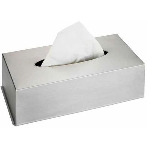 WENKO Boite A Mouchoir, Avec Fixation Murale, Acier 3 WENKO Boite A Mouchoir, Avec Fixation Murale, Acier – Image 2