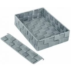 WENKO Organiseur Tiroir Cuisine Avec Rangement Amovible Adria M, Boite Rangement Salle De Bain, Plastique, 18x26x6 Cm, Gris - Gris 9 WENKO Organiseur Tiroir Cuisine Avec Rangement Amovible Adria M, Boite Rangement Salle De Bain, Plastique, 18x26x6 Cm, Gris - Gris -WENKO Soldes 6579679 3