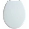 WENKO Abattant WC Avec Frein De Chute "easy Close", Fixation Inox 'fix Clip', Blanc, Duroplastique, Bilbao, 35 X 43,5 Cm - Blanc 2 WENKO Abattant WC Avec Frein De Chute "easy Close", Fixation Inox 'fix Clip', Blanc, Duroplastique, Bilbao, 35 X 43,5 Cm - Blanc -WENKO Soldes 6579684 1