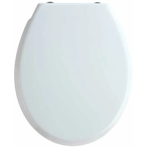 WENKO Abattant WC Avec Frein De Chute "easy Close", Fixation Inox 'fix Clip', Blanc, Duroplastique, Bilbao, 35 X 43,5 Cm - Blanc 3 WENKO Abattant WC Avec Frein De Chute "easy Close", Fixation Inox 'fix Clip', Blanc, Duroplastique, Bilbao, 35 X 43,5 Cm - Blanc