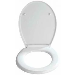 WENKO Abattant WC Avec Frein De Chute "easy Close", Fixation Inox 'fix Clip', Blanc, Duroplastique, Bilbao, 35 X 43,5 Cm - Blanc 8 WENKO Abattant WC Avec Frein De Chute "easy Close", Fixation Inox 'fix Clip', Blanc, Duroplastique, Bilbao, 35 X 43,5 Cm - Blanc -WENKO Soldes 6579684 2