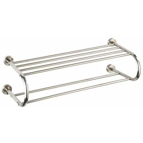 WENKO Étagère Porte Serviette Murale Fastro, Etagère Salle De Bain Avec Porte Serviette Salle De Bain Murale, Acier Inox, 69,5x22x29 Cm, Brillant 3 WENKO Étagère Porte Serviette Murale Fastro, Etagère Salle De Bain Avec Porte Serviette Salle De Bain Murale, Acier Inox, 69,5x22x29 Cm, Brillant