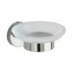 WENKO Porte Savon Bosio Shine, Porte Savon Mural, Acier Inox, 11x5,5x13 Cm, Brillant - Brillant