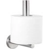 WENKO Stockeur Papier Toilette, Rangement Papier Toilette, Acier Inox, 8x18x12,5 Cm, Bosio Mat - Mat