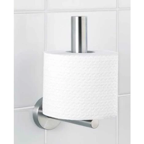 WENKO Stockeur Papier Toilette, Rangement Papier Toilette, Acier Inox, 8x18x12,5 Cm, Bosio Mat - Mat 4 WENKO Stockeur Papier Toilette, Rangement Papier Toilette, Acier Inox, 8x18x12,5 Cm, Bosio Mat - Mat – Image 2