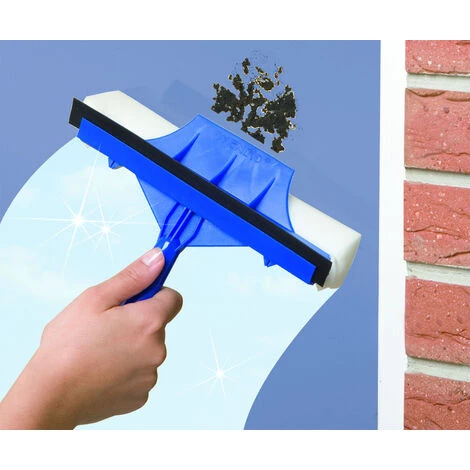 WENKO Lave Vitre Télescopique Maxi, Lave Vitre Télescopique Jusqu'à 5m, Housse Microfibre, Plastique - Fer, 25x89-329x3,5 Cm, Bleu - Gris 5 WENKO Lave Vitre Télescopique Maxi, Lave Vitre Télescopique Jusqu'à 5m, Housse Microfibre, Plastique - Fer, 25x89-329x3,5 Cm, Bleu - Gris – Image 3