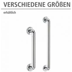 WENKO Poignée De Sécurité Murale Secura 64,5 Cm, Barre D'appui Salle De Bain Et WC, Vis Et Chevilles Fournies, Capacité De Charge 120 Kg, Aluminium, 64,5x7x8 Cm, Brillant 10 WENKO Poignée De Sécurité Murale Secura 64,5 Cm, Barre D'appui Salle De Bain Et WC, Vis Et Chevilles Fournies, Capacité De Charge 120 Kg, Aluminium, 64,5x7x8 Cm, Brillant -WENKO Soldes 6579818 4