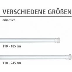 WENKO Barre De Douche Extensible Ajustable En Longueur, Tringle Rideau De Douche Télescopique Fixation Sans Perçage Par Torsion, Aluminium Inoxydable - Plastique, Ø 28 Mm X 180 - 185 Cm, Blanc 11 WENKO Barre De Douche Extensible Ajustable En Longueur, Tringle Rideau De Douche Télescopique Fixation Sans Perçage Par Torsion, Aluminium Inoxydable - Plastique, Ø 28 Mm X 180 - 185 Cm, Blanc -WENKO Soldes 6579819 5