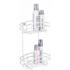WENKO Etagère Murale Salle De Bain Classic Plus, Panier De Douche Mural, 2 Niveaux, Acier, 24x32,5x15 Cm, Blanc - Blanc 9 WENKO Etagère Murale Salle De Bain Classic Plus, Panier De Douche Mural, 2 Niveaux, Acier, 24x32,5x15 Cm, Blanc - Blanc -WENKO Soldes 6579834 3